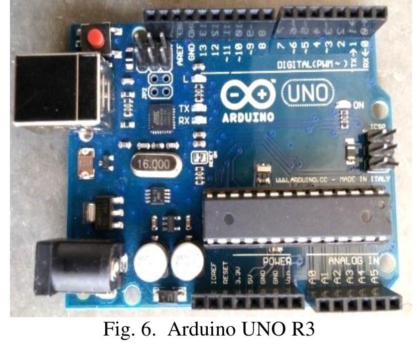 Iii: technical specifications of arduino uno r3 [4].