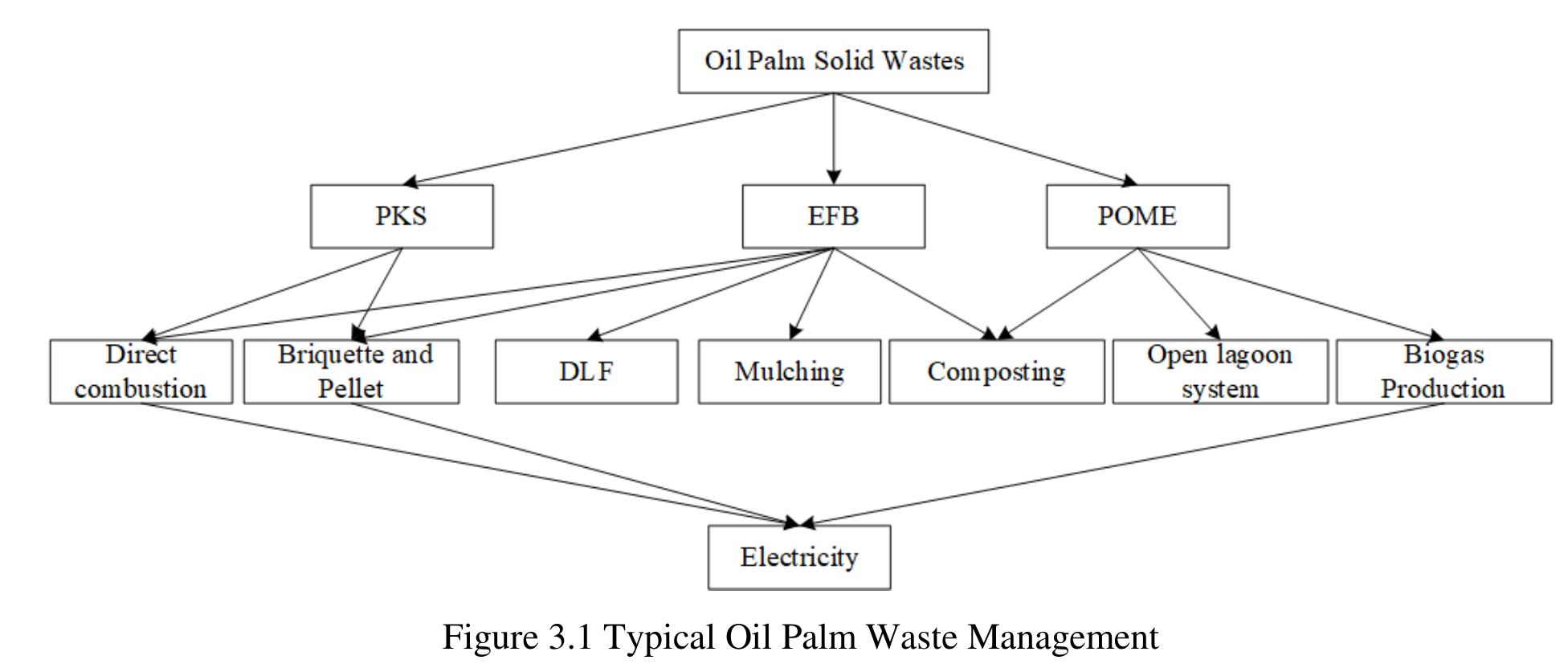Figure 4 - Modelling and optimisation of oil palm biomass