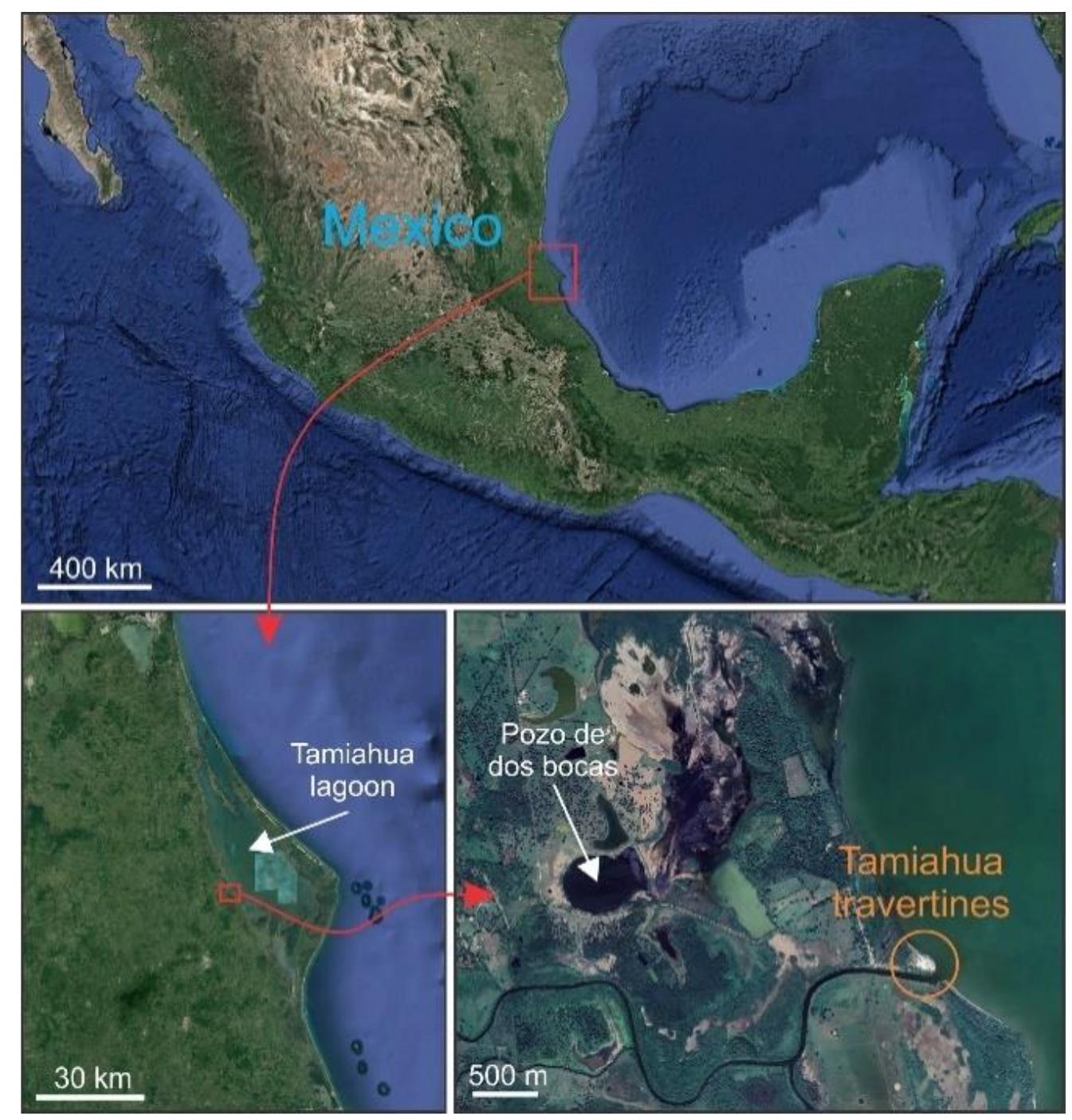 Figure 1. Location of the studied area: Tamiahua Lagoon, Veracruz, Mexico. 