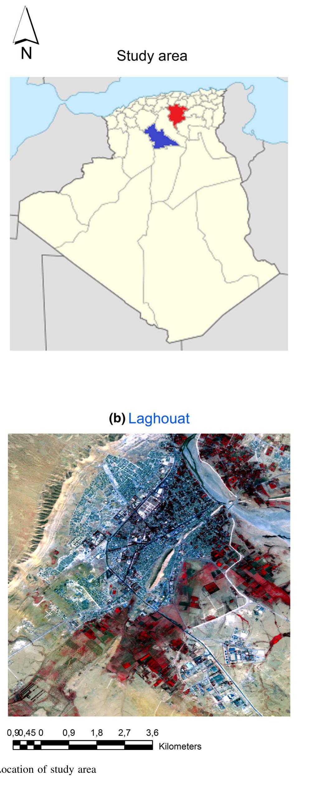 Figure 1 - New and Improved Built-Up Index Using SPOT