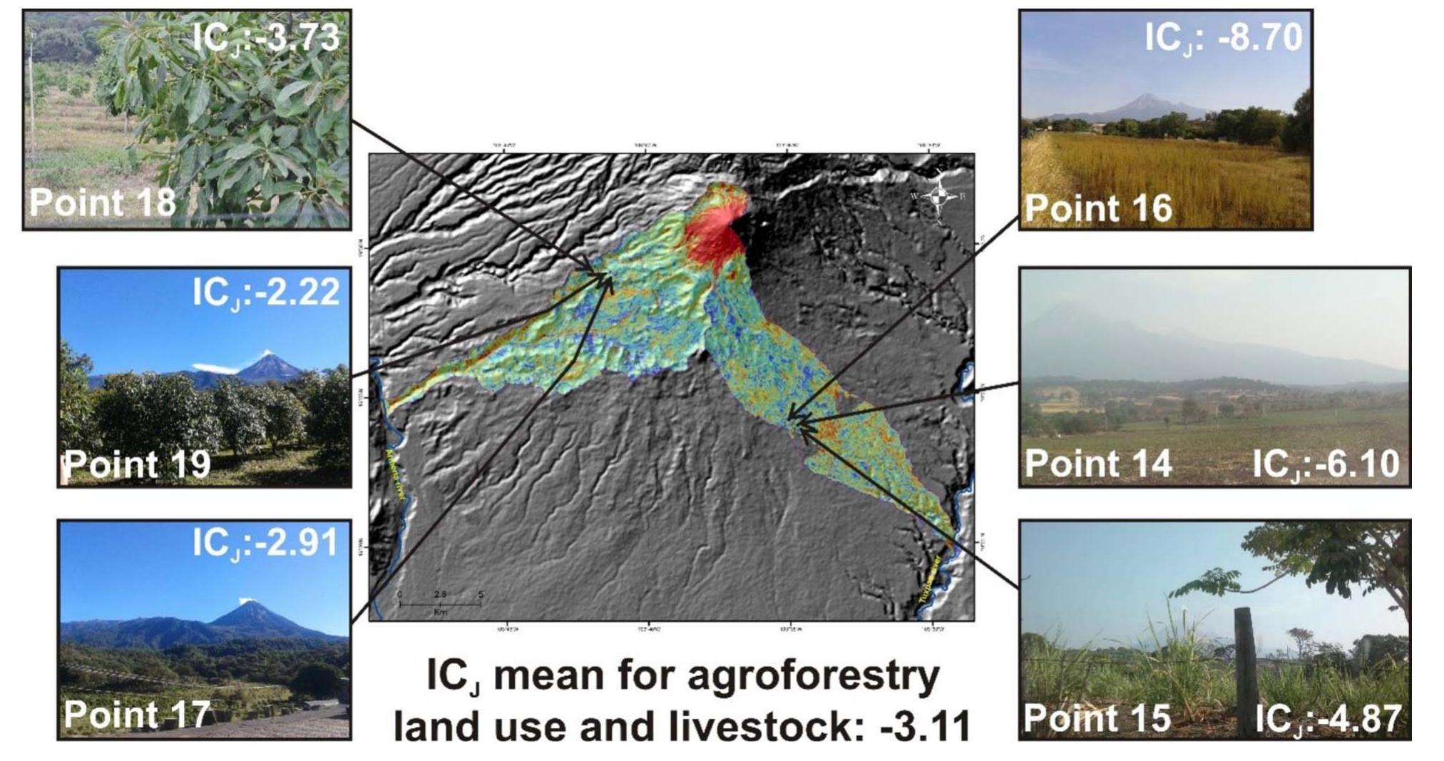Fig. 15. Location of points in agricultural areas. 