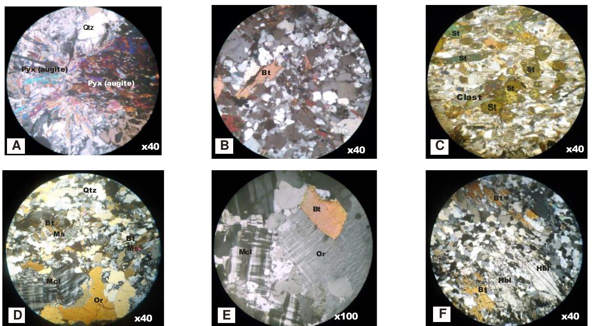Photomicrograph of (a) basalt in kushaka gneiss complex (b):