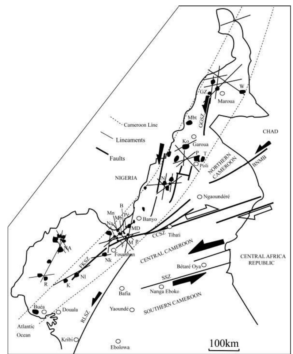 Figure 2 - from Emplacement and Evolution of The Nlonako