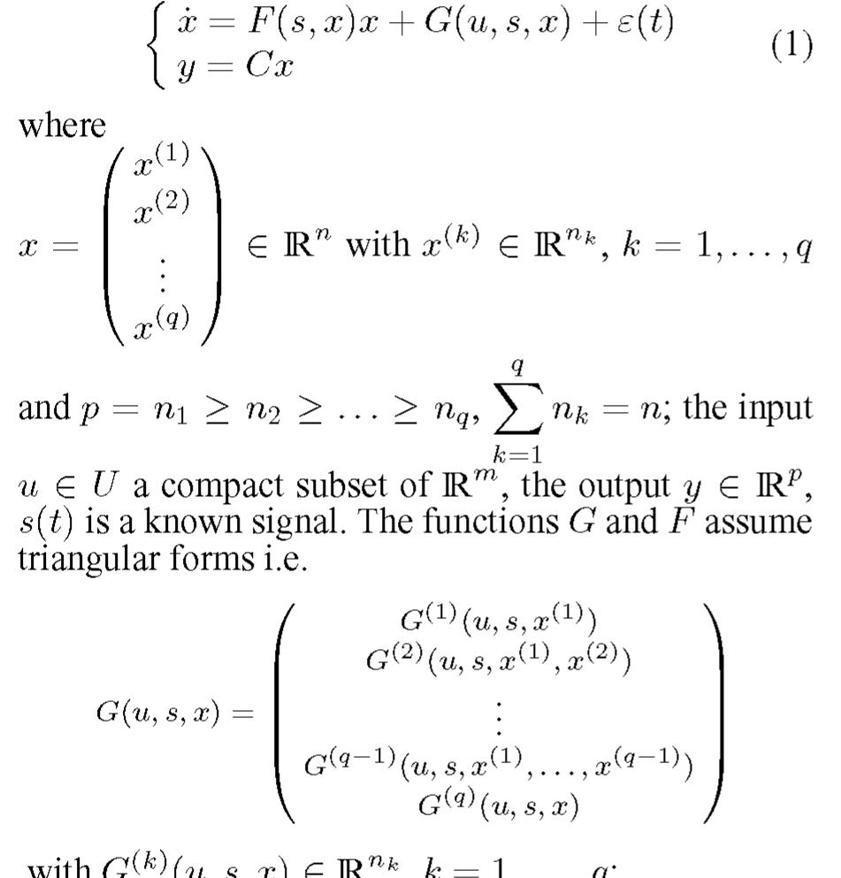 (PDF) Observer design for a class of nonlinear systems