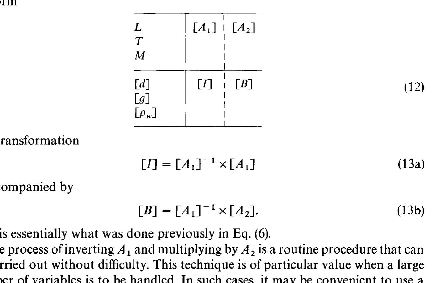 (PDF) The matrix method: a powerful technique in dimensional analysis