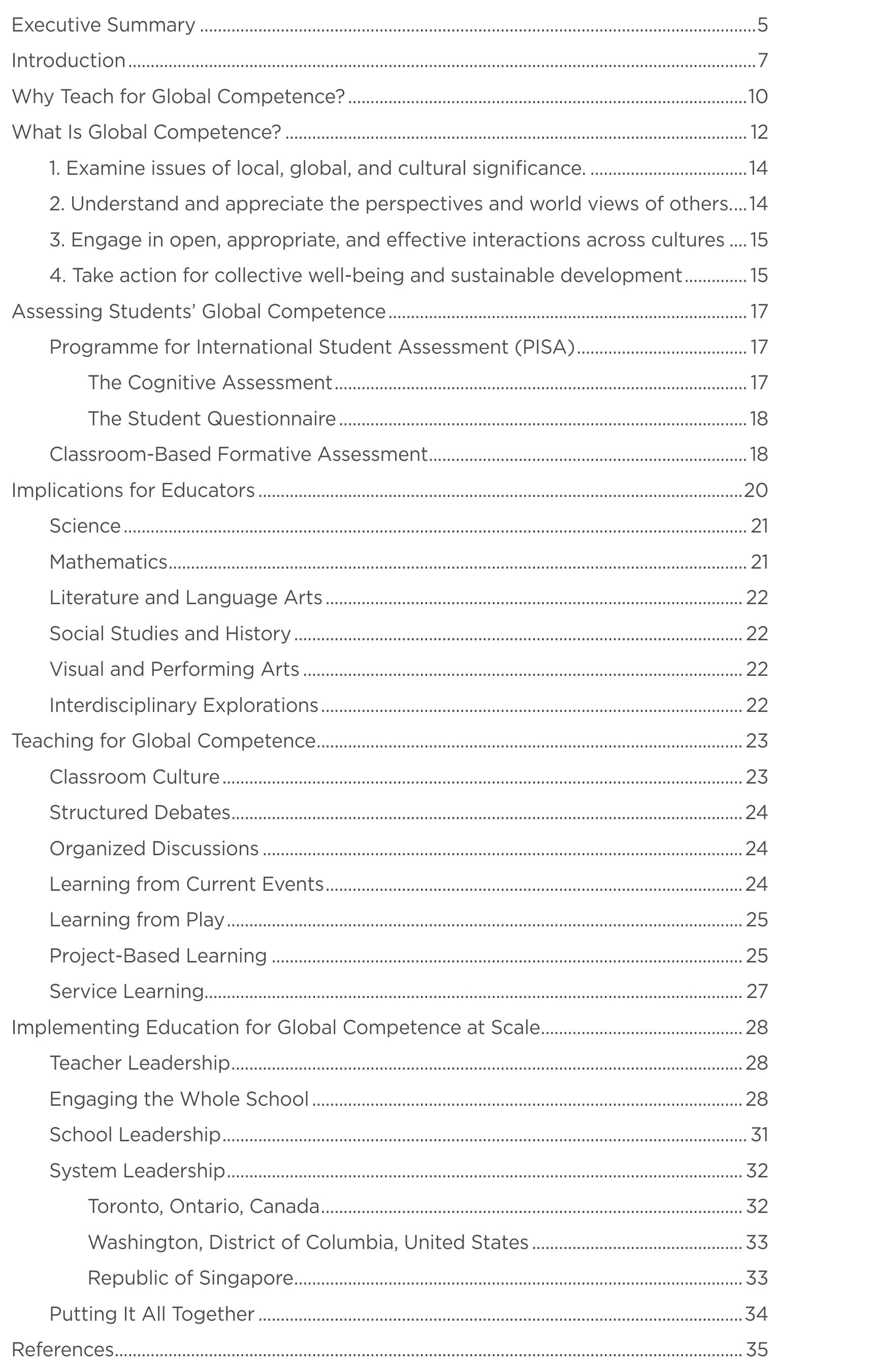Table 1 - Defining, Developing and Assessing Intercultural