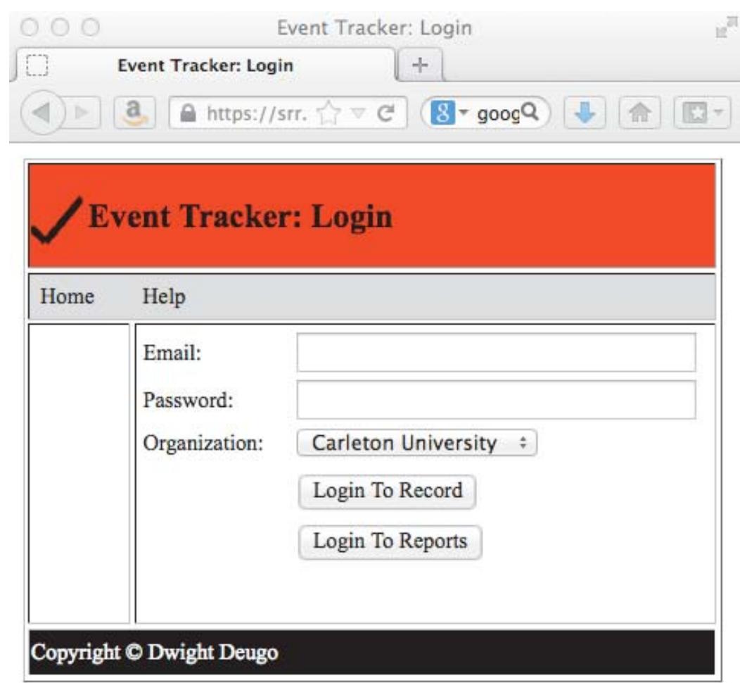 Figure Log In Figure 1 - from Using QR-Codes for Attendance Tracking