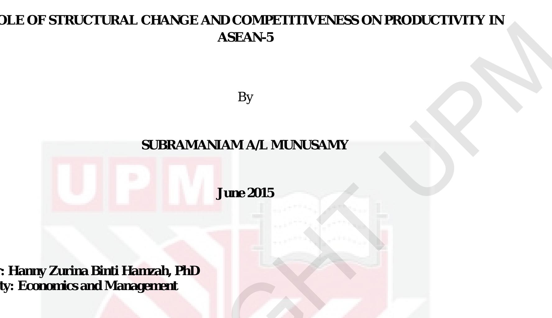 (PDF) Role of structural change and competitiveness on productivity in ...
