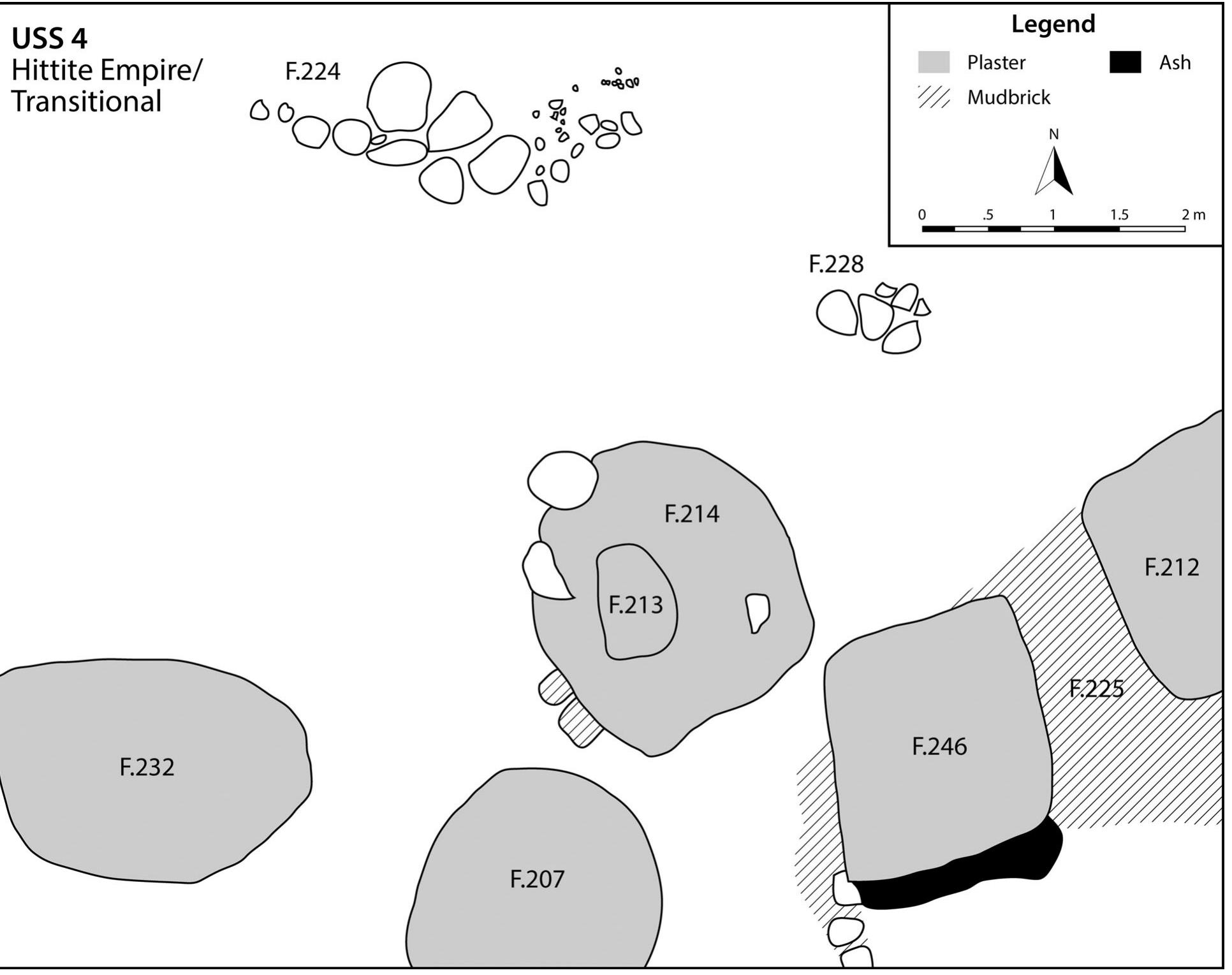 Figure 3. Plan of USS 4, Hittite Empire/Transitional metallurgical installation. 