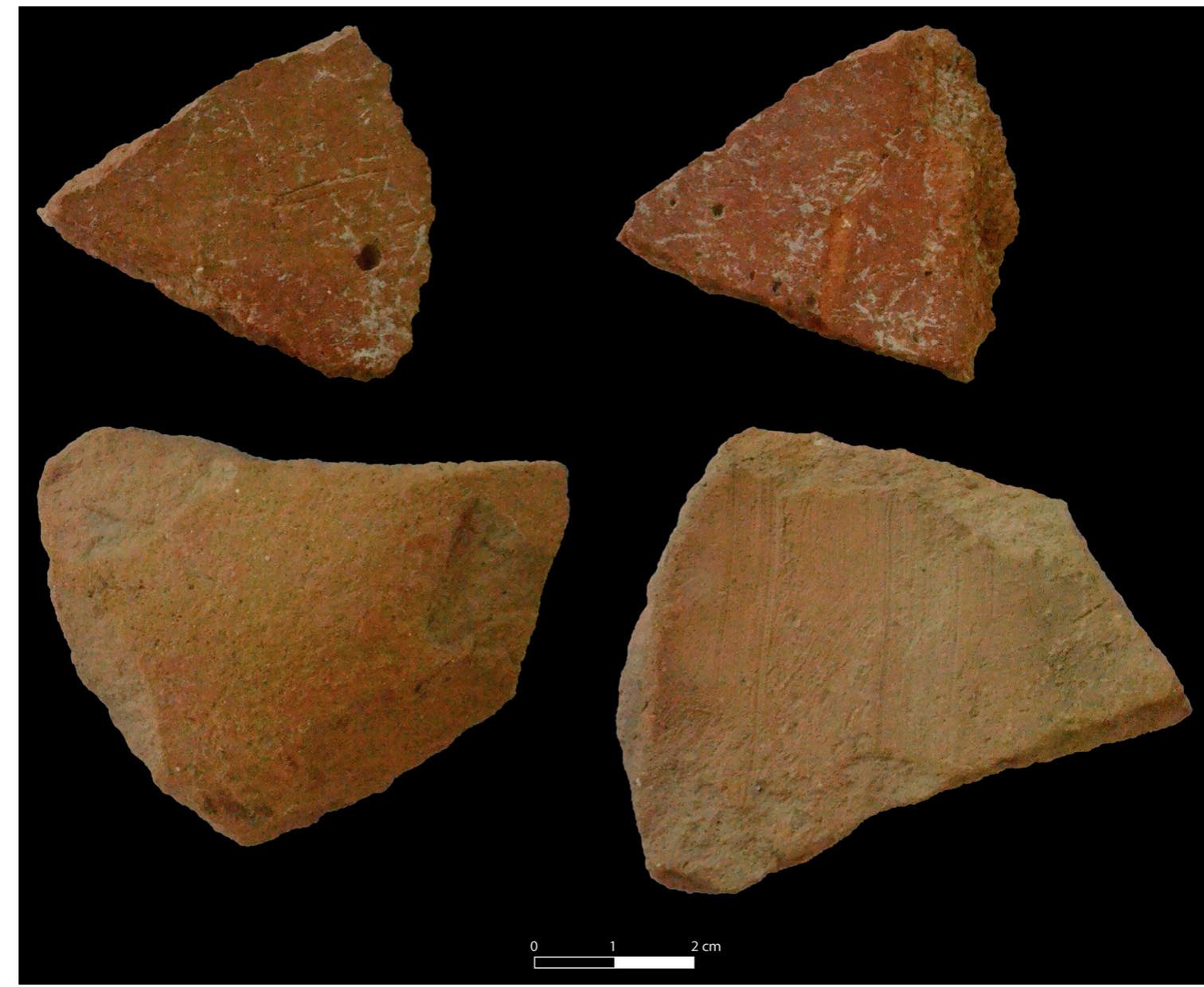 Figure 10. Modified sherds from Early Iron Age contexts in USS 4. 