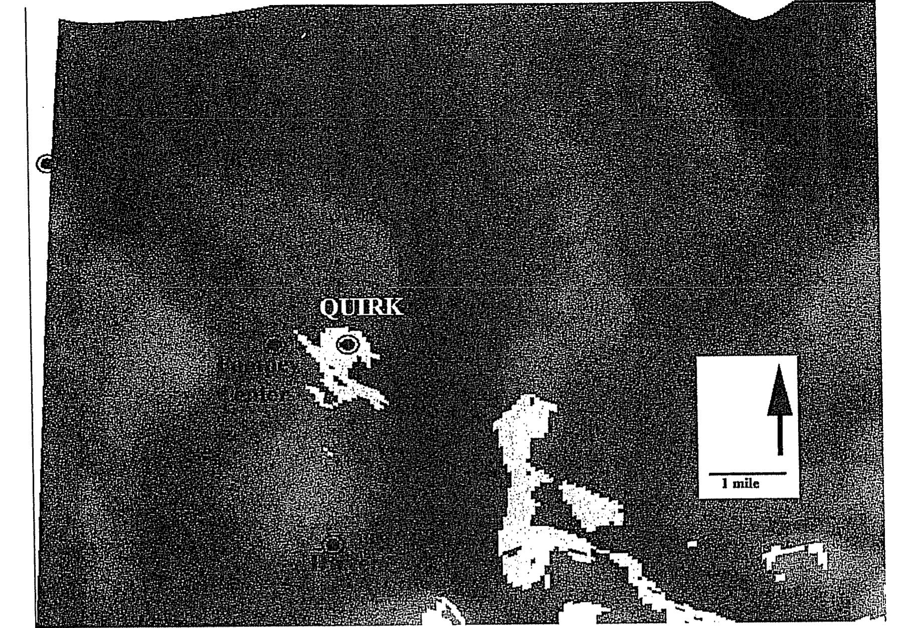 Figure 8. Viewshed of the Quirk site. The Sheldon site is visible from this site. 