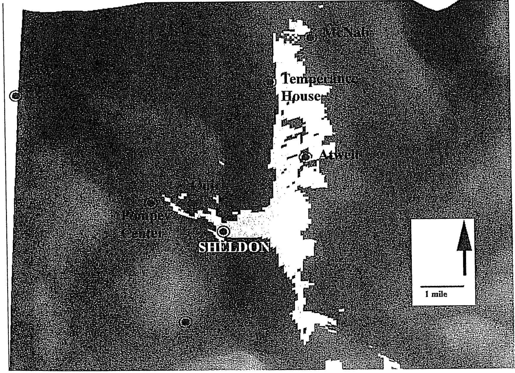 ean 9, Viewshed of the Sheldon site. The Temperance House, Atwell, Quirk, and Pompey Center sites are visible from this site. 