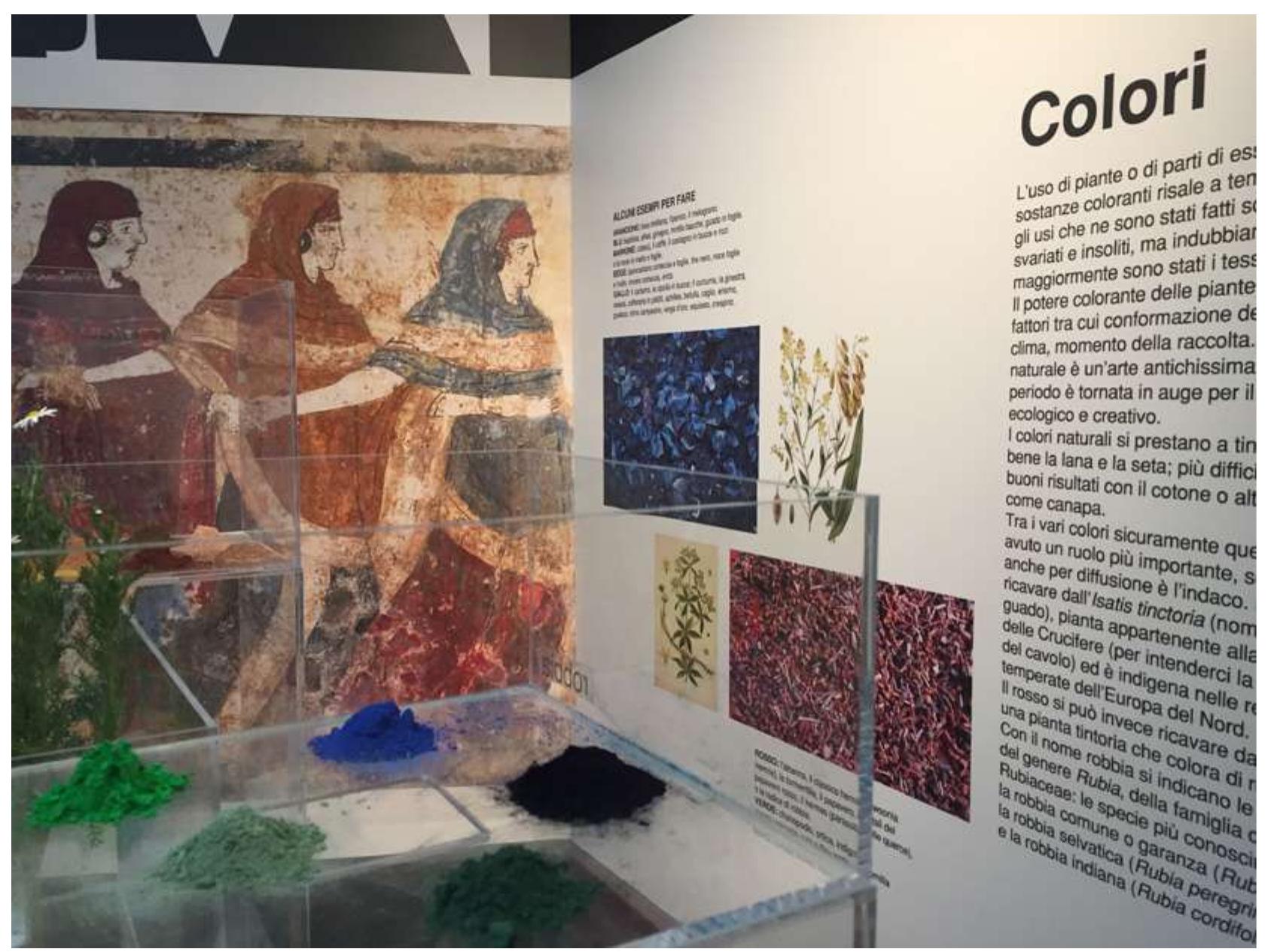 Fig. 1-5 Lo spazio allestito dal MAN e dall’Universita Vanvitelli in occastone del Salone dell’Arte e del Restauro di Firenze nel 2019. 