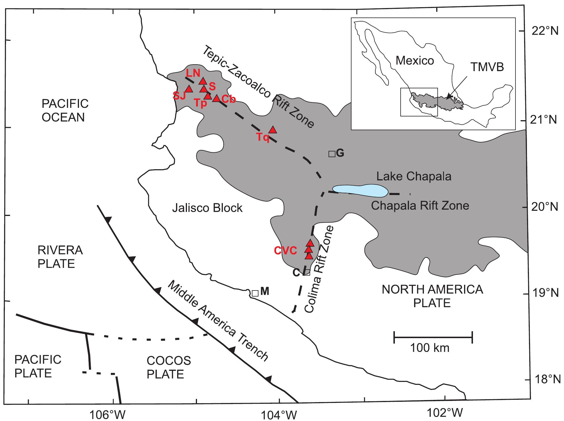 Figure 1 - from High-K Mafic Plinian Eruptions of Volcán de