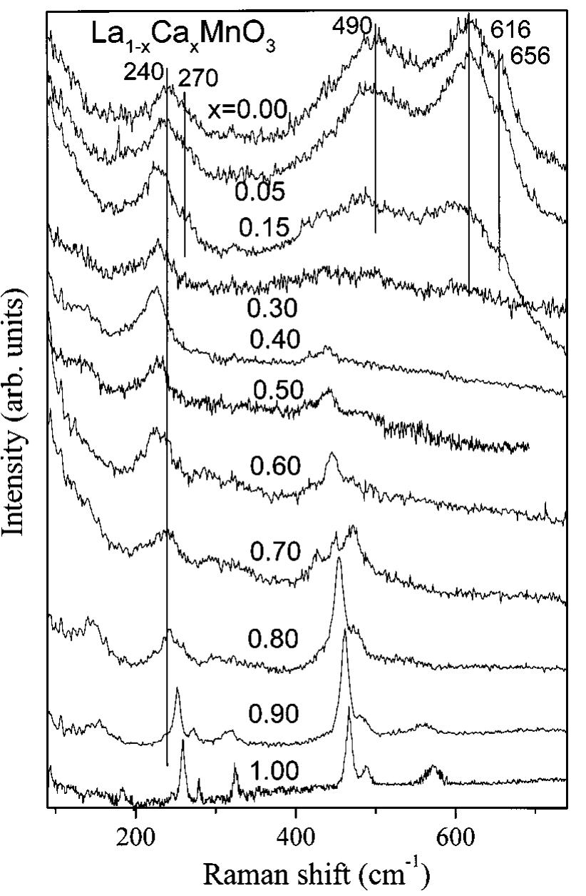 Lattice Raman Figure 1 - from Local lattice distortions and Raman spectra