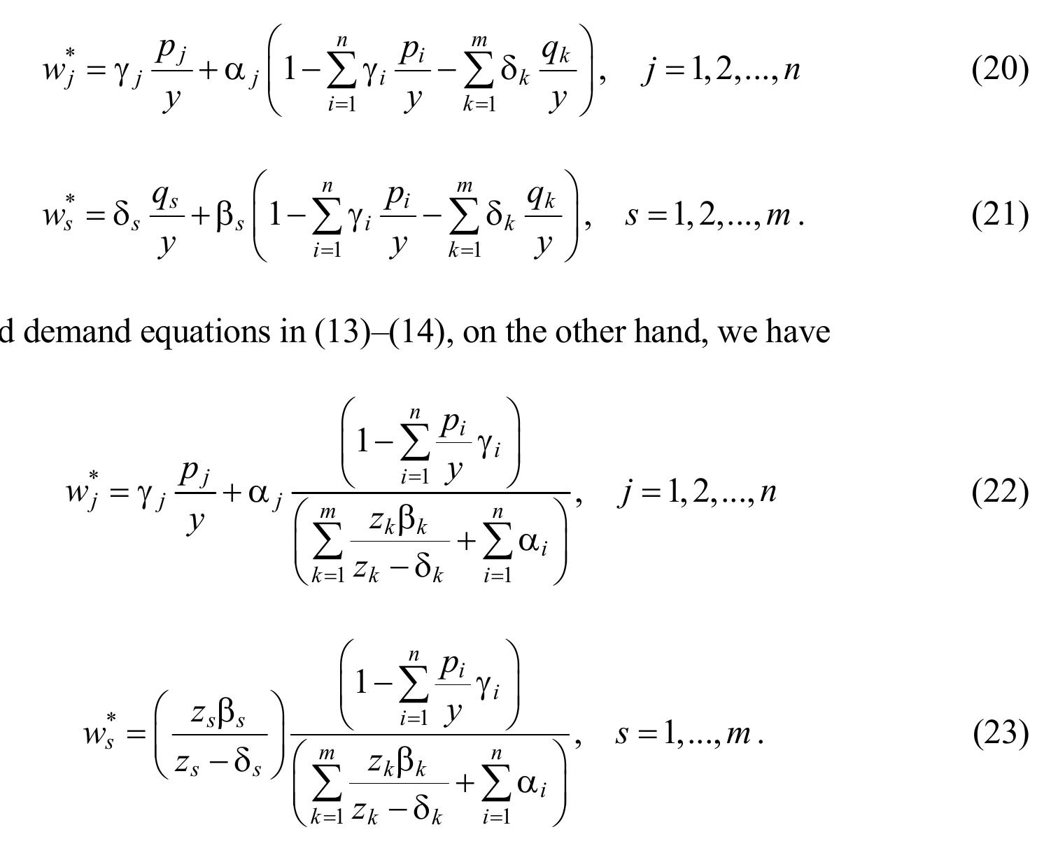 (PDF) Coherent Specifications of a Mixed Demand Model: The Stone—Geary ...