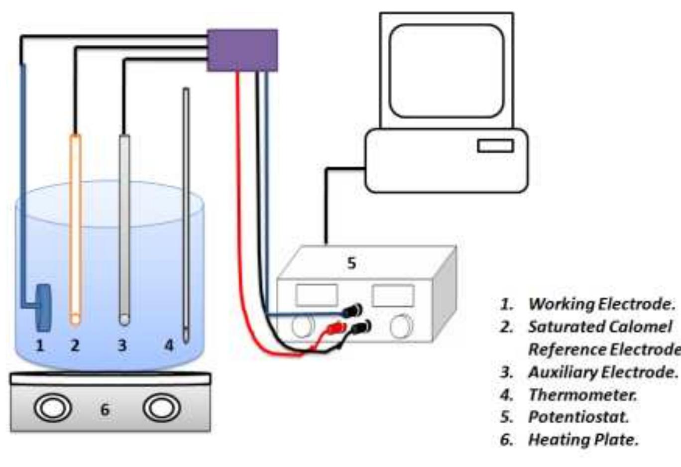 -4: a schematic diagram shows the main setup of the cell.