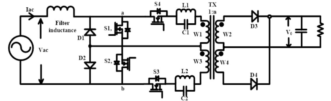 (PDF) Bridgeless single stage AC/DC converter with power factor correction