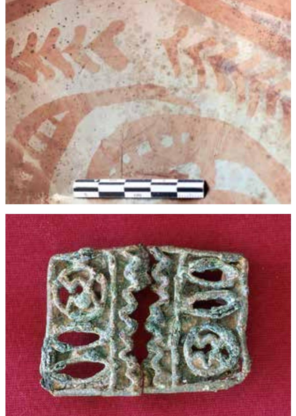 and bracelets made of sea-shell, steatite, lapis lazuli, and carnelian beads (Fig. 11.16) than in Period Il. 