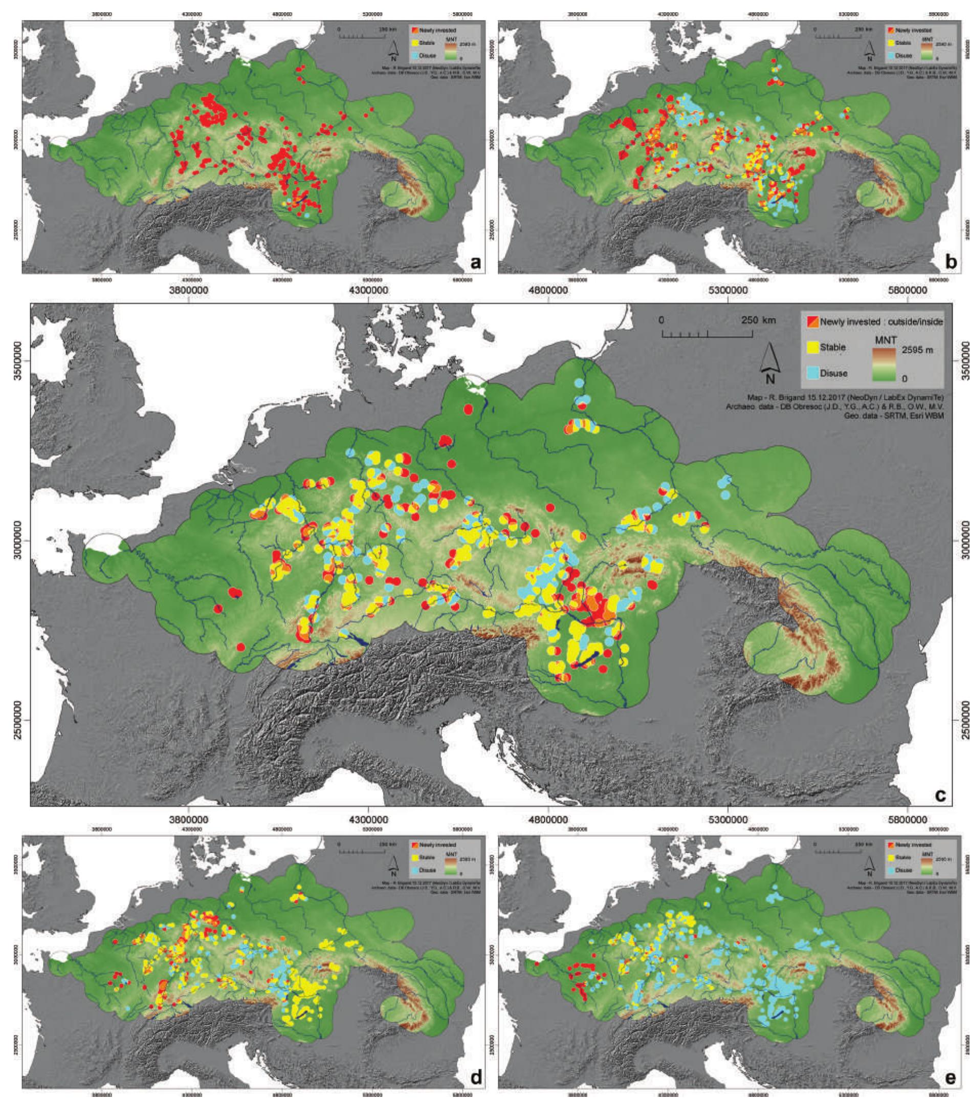 Transition maps between developmental stages: a st. 0 (c.