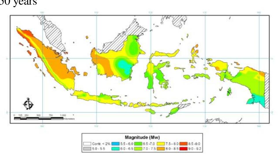 Figure 1 - from Deaggregation of New National Seismic Hazard
