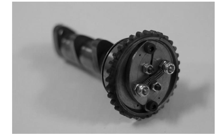 Fig. 8 An example prototype from the capstone design study, a cam phaser  This section reports results from all four experiments. For con- venience, the results section is mapped to the research hypotheses. Data pertinent to each hypothesis are presented in sequence. The pursuit of several experiments permits each research hypothesis to be evaluated. It is observed that each of the individual techniques can have a positive impact on design outcome. These results are reported with a new level of detailed quantification. Furthermore, 