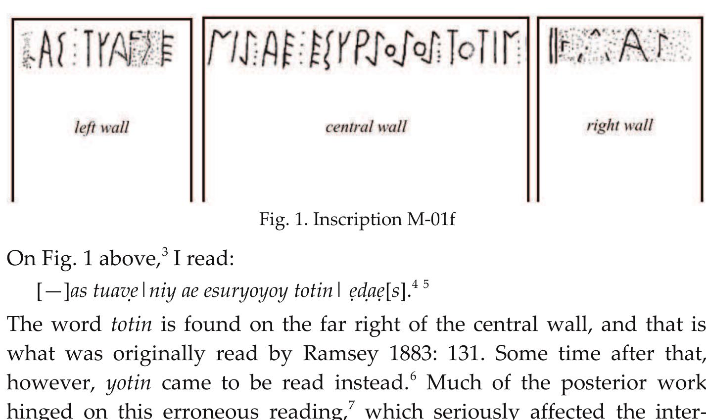 Totin (PDF) Old Phrygian totin