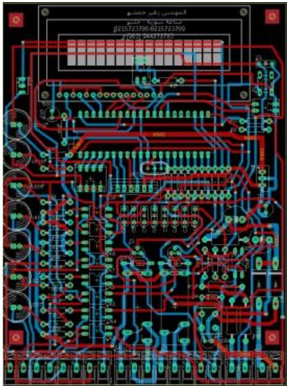 The pcb for atmega 8 figure 11 the pcb for atmega 32