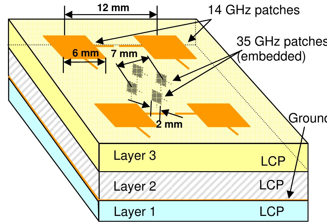 Topology of the dual-frequency, dual-polarization flexible