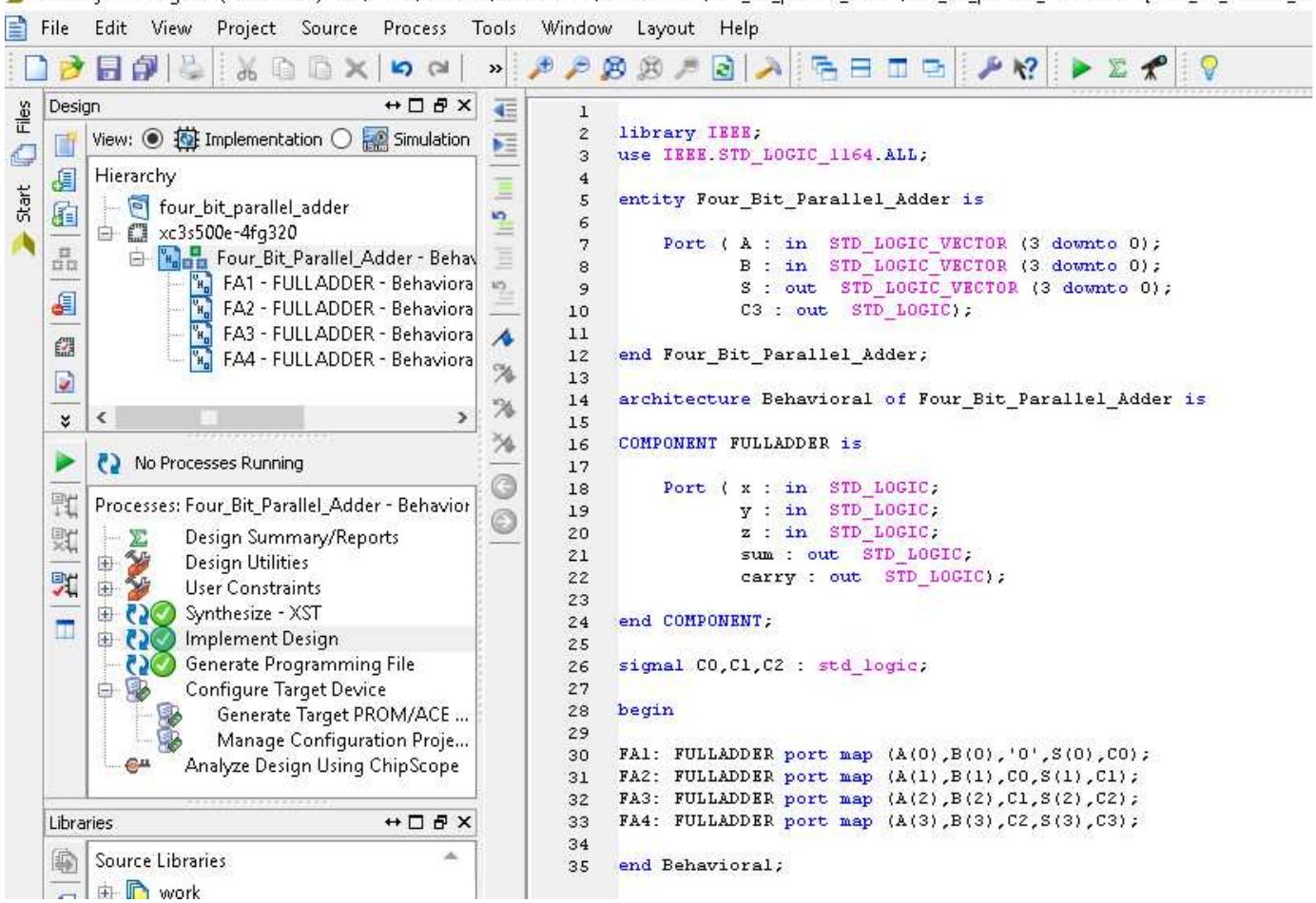 (PDF) DESIGN AND IMPLEMENTATION OF AN FPGA BASED 4-BIT PARALLEL ADDER ...