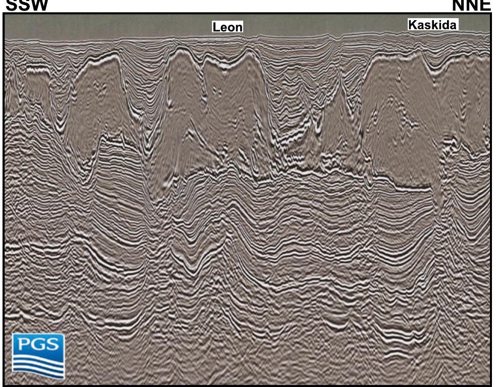 Seismic profile across the kaskida (keathley canyon [kc]