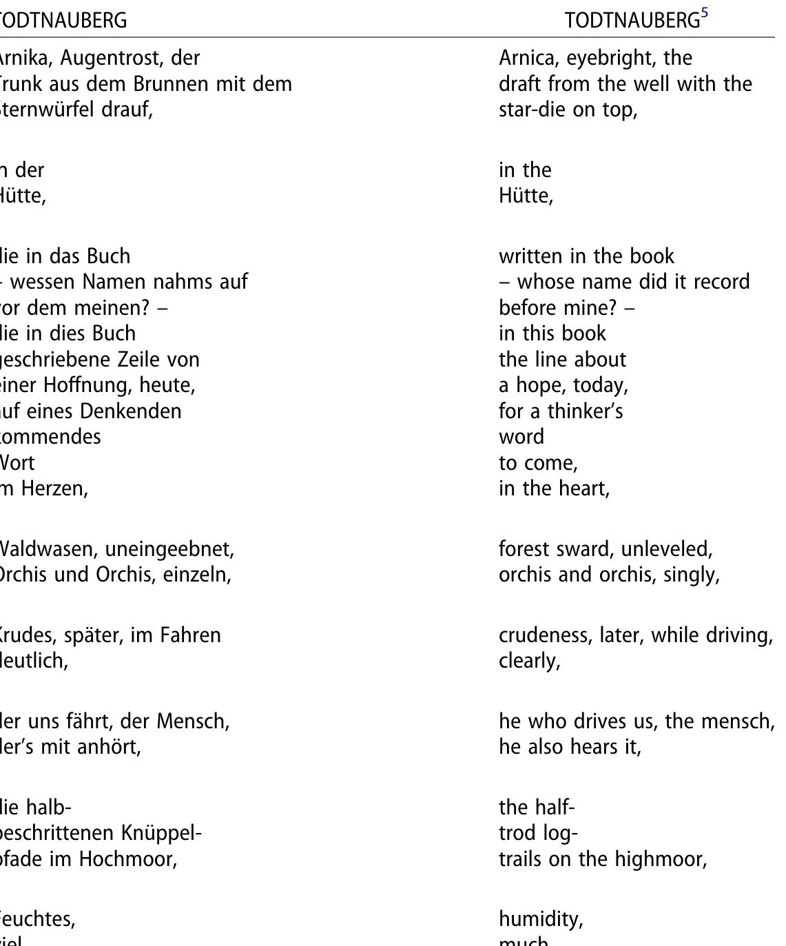 The poem with its 8 stanzas, varying in form, wanders