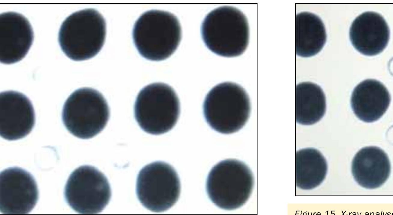 Sacx X-ray image of voids in sac305 sphere and paste. however the