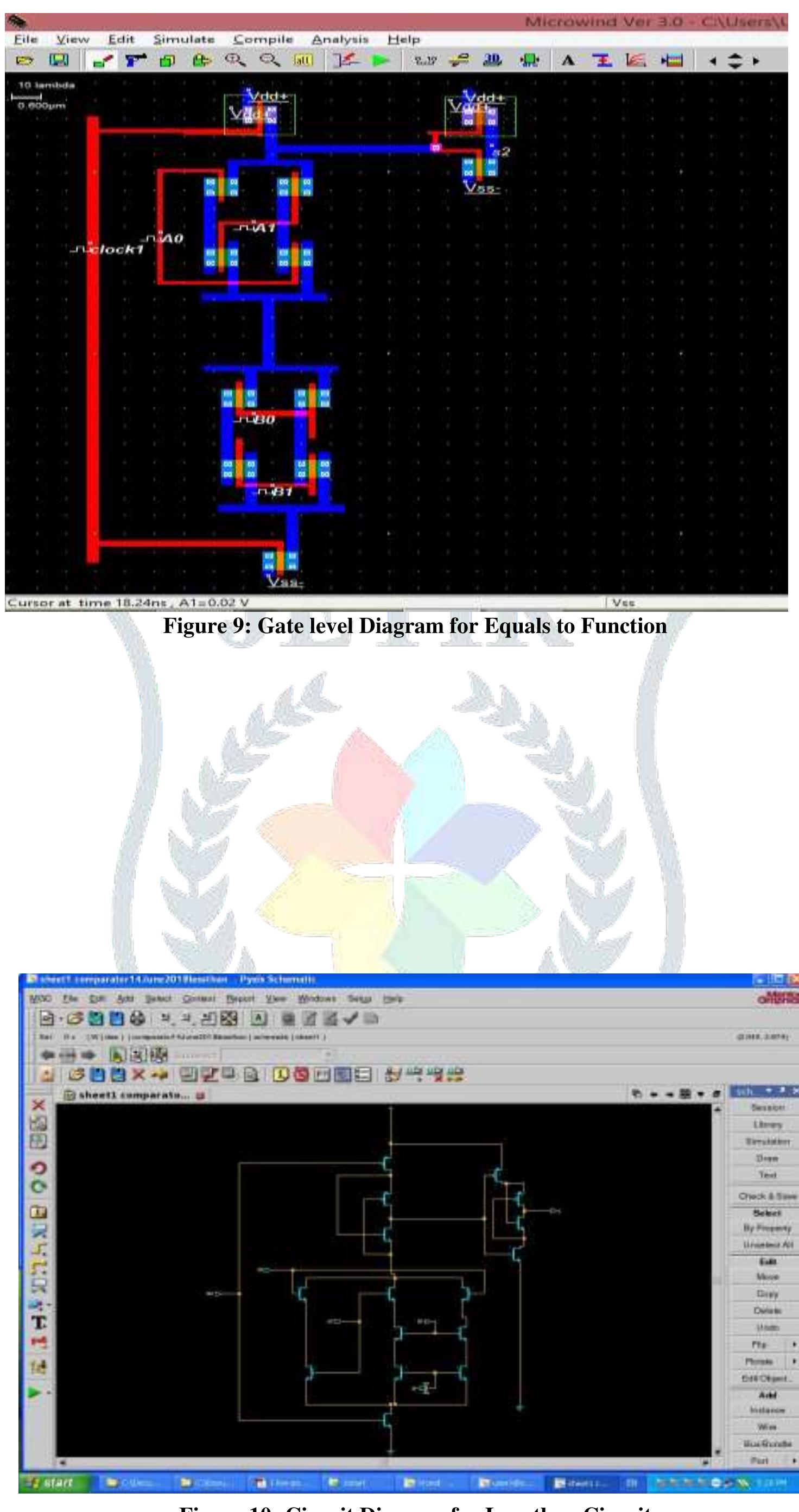 Figure 8 - To Design 2-bit Magnitude Comparator using CMOS