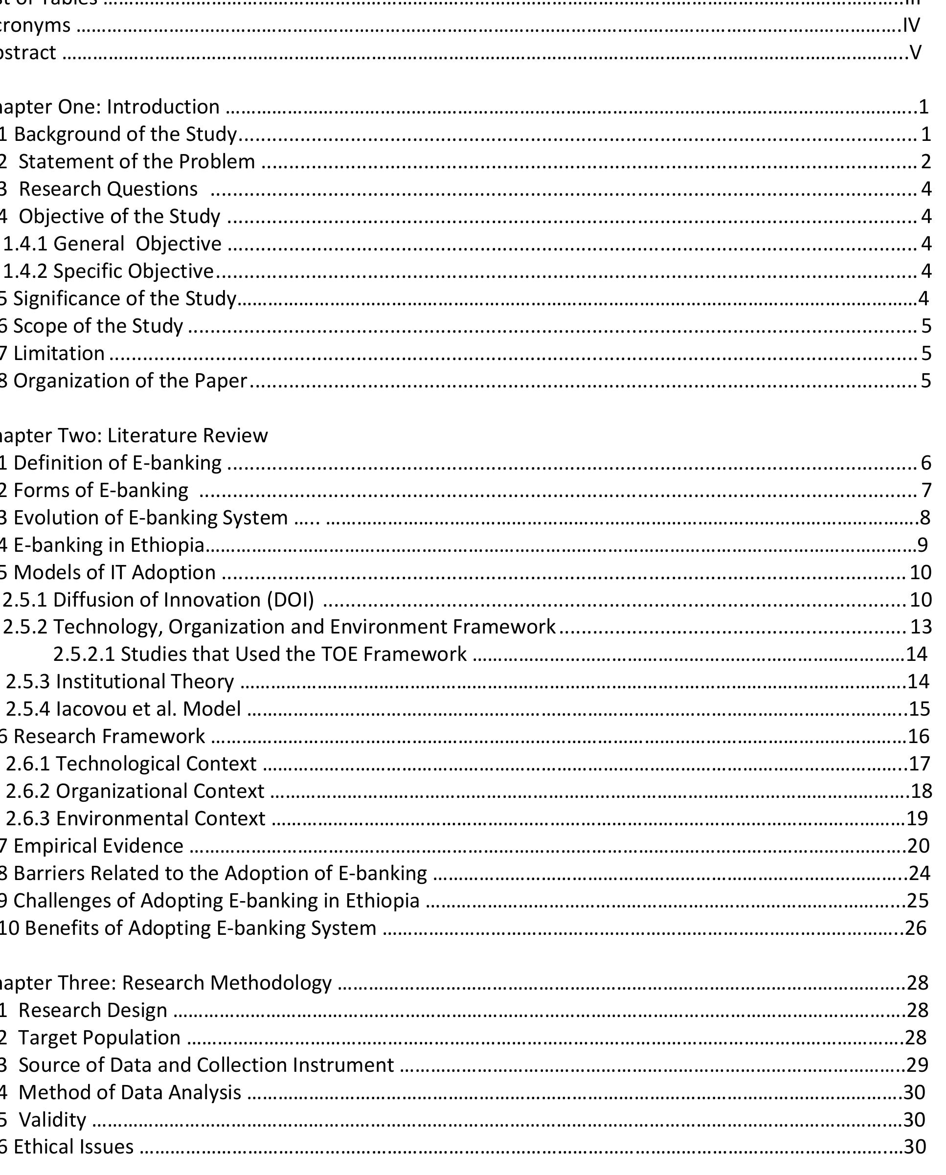 Table 1 - from Barriers and Benefits of Electronic Banking