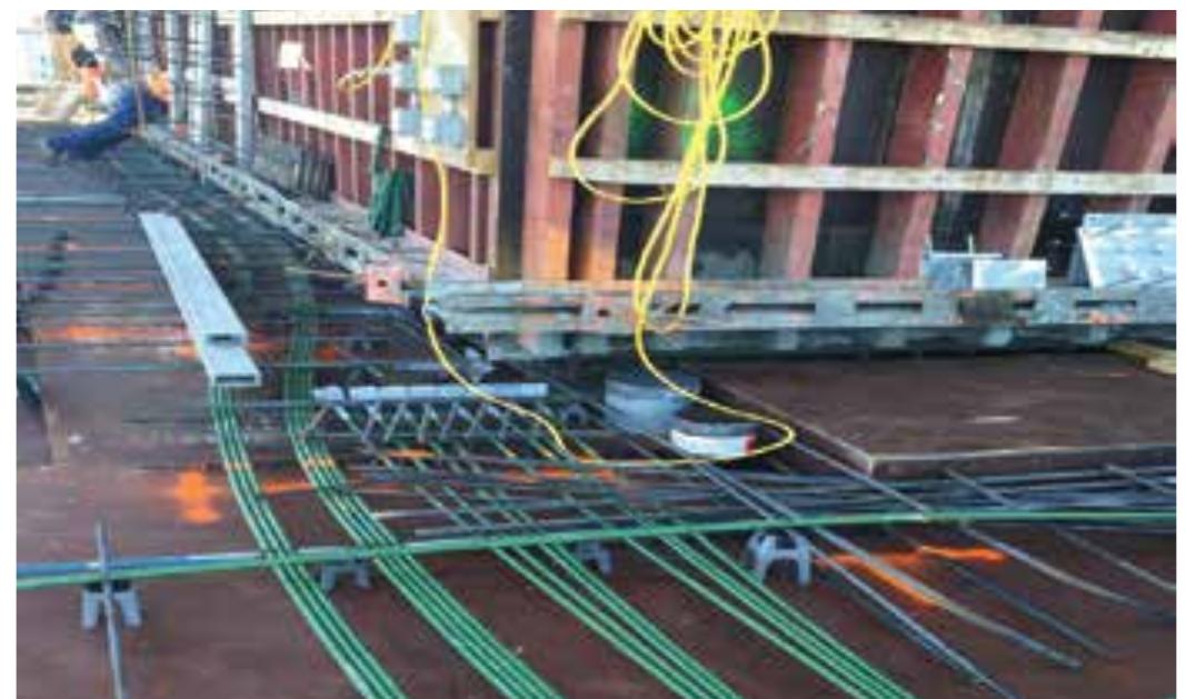 Tendon In Building A schematic tendon layout at a building core. multiple
