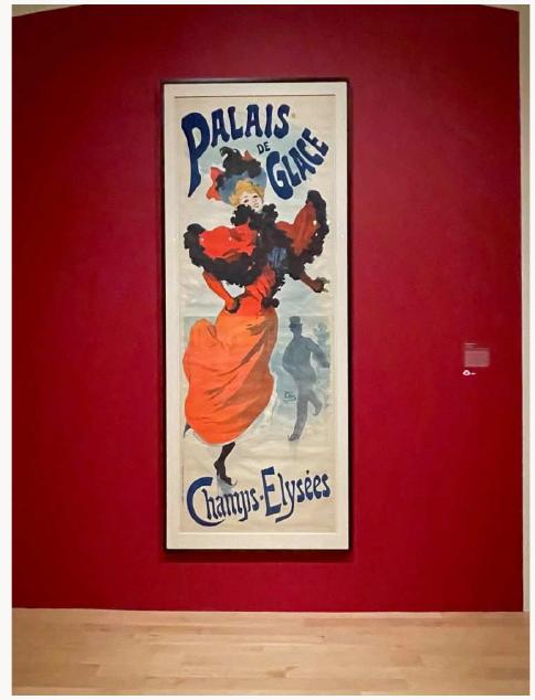 Fig. 8, Jules Chéret, Palais de Glace, Champs-Elysées (The Ice Palace at the Champs-Elysées), 1894. Color lithograph. Milwaukee Art Museum, Milwaukee. Artwork in the public domain; photograph by the author. [larger image] 