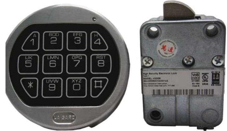 Figure 1: Electronic keypad combination lock, La Gard, USA [1]. 