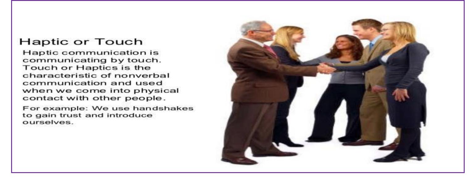 Touch In Communication (PDF) Significance of Nonverbal Communication and Paralinguistic ...
