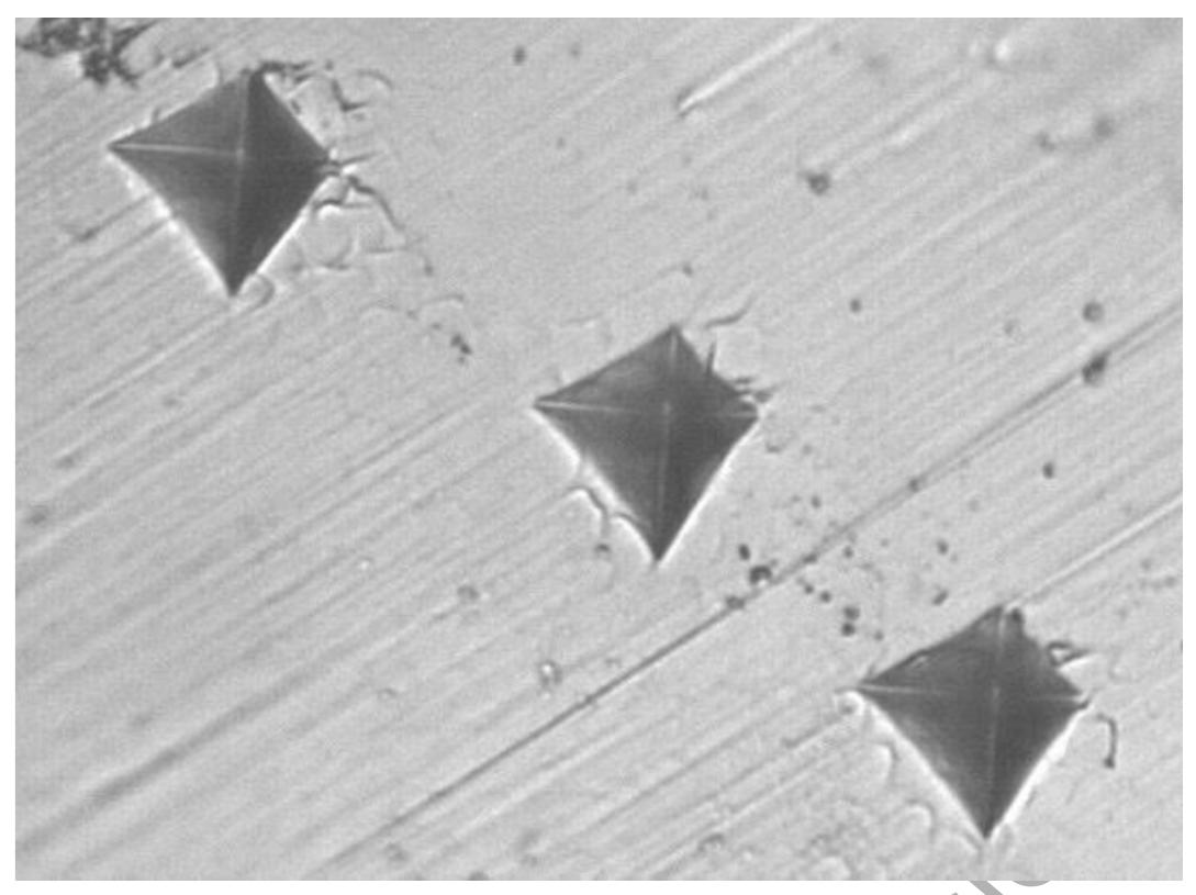 Vickers Shape The shape and sequence of vickers indentations to assess