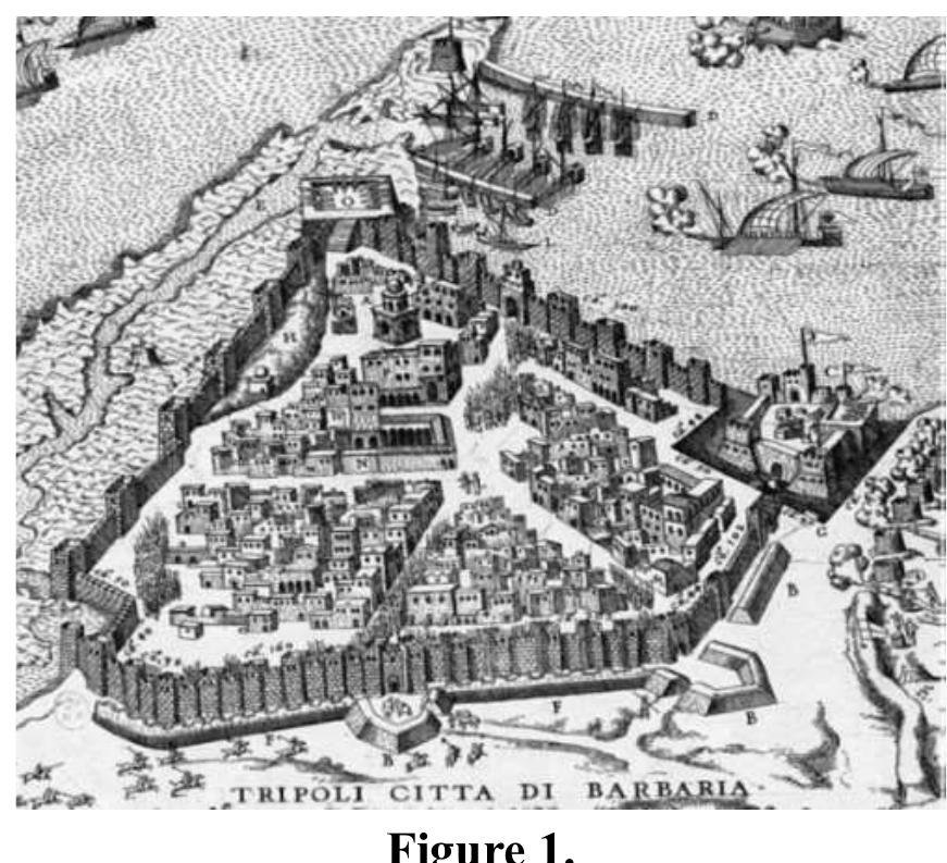 A Drawing Of Tripoli Dated 1559 Shows A European Military
