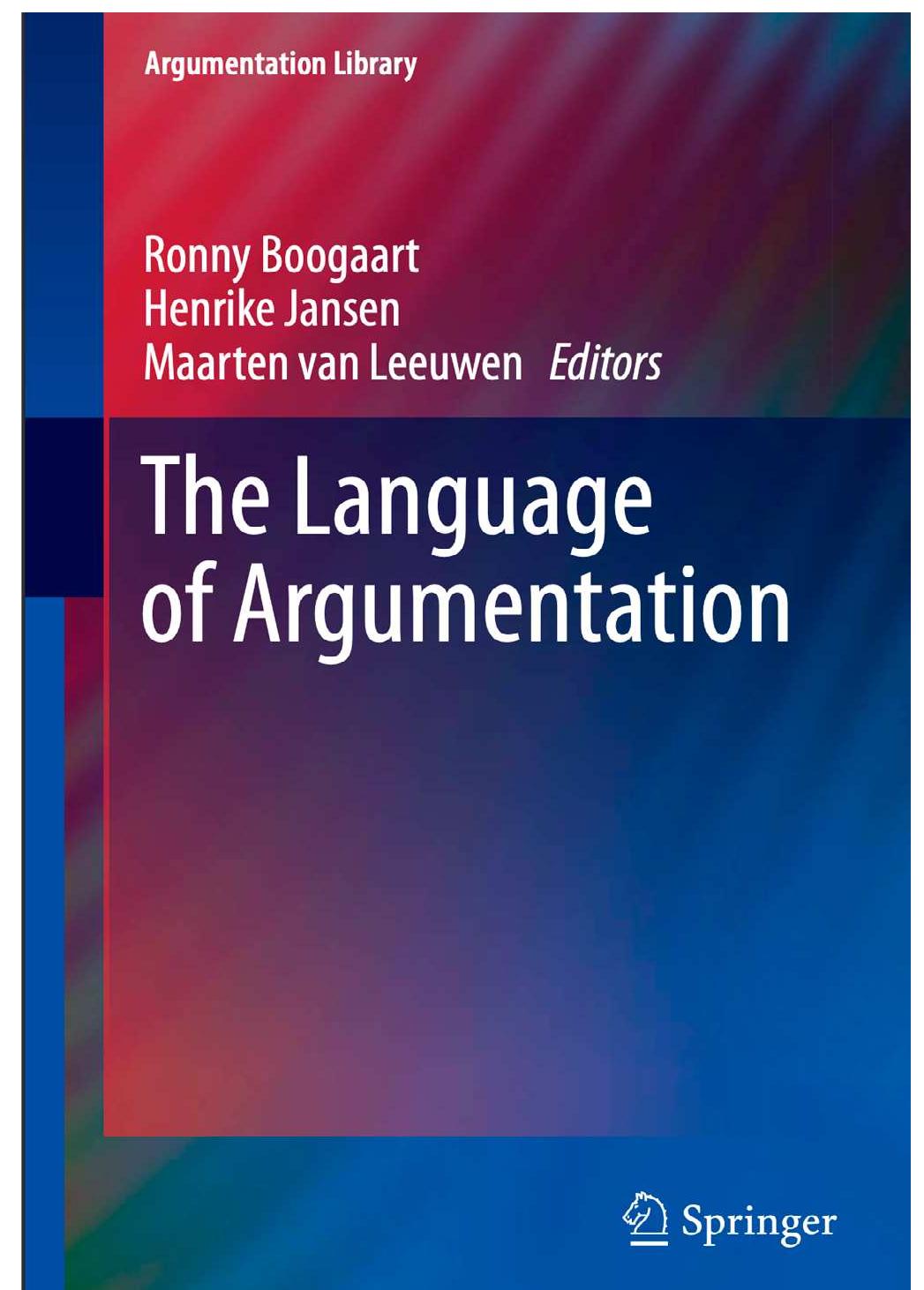 (PDF) The Language of Argumentation: A Book Review