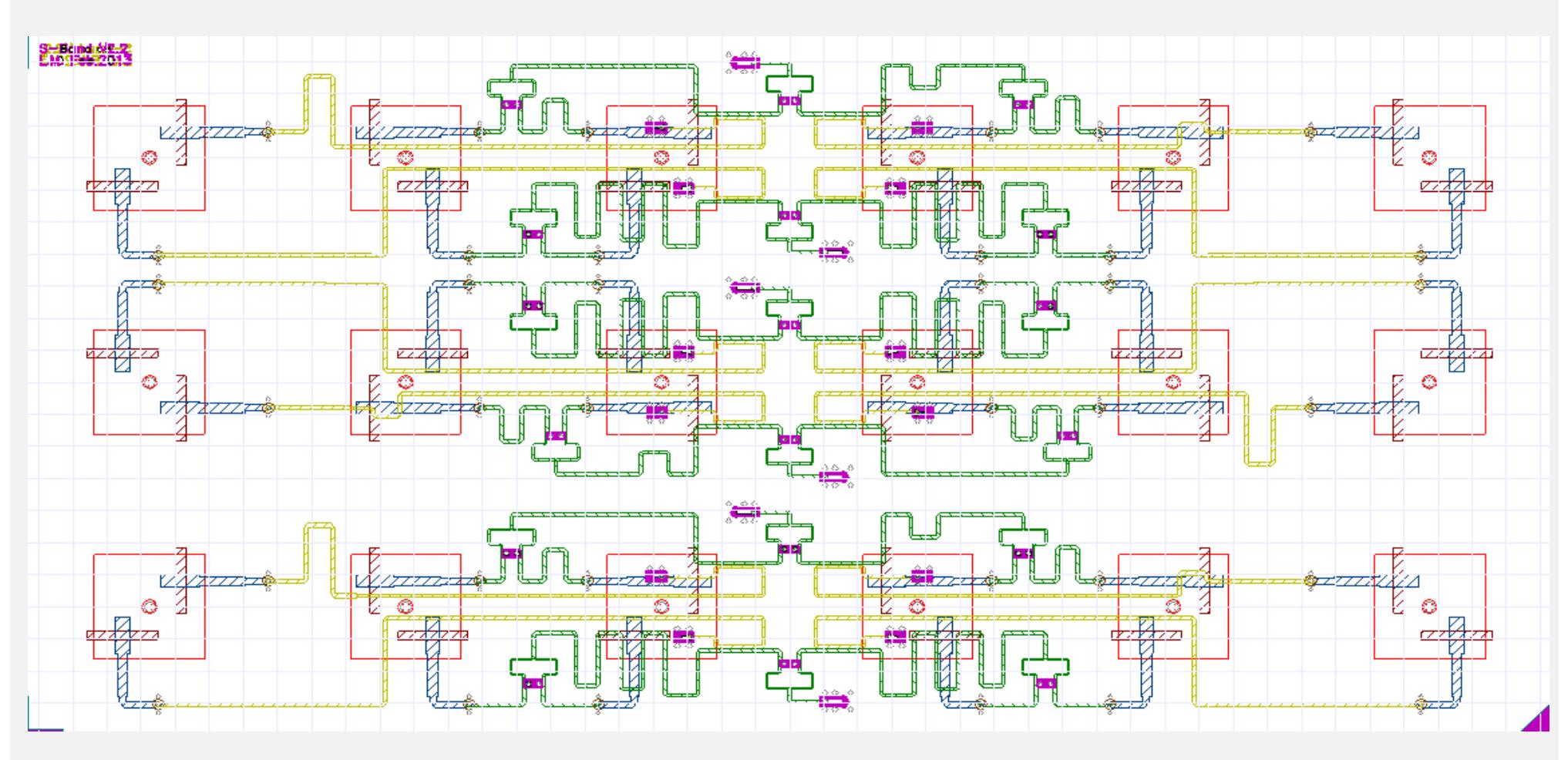 2-76 layout of an s-band antenna with 300 mhz bandwidth,