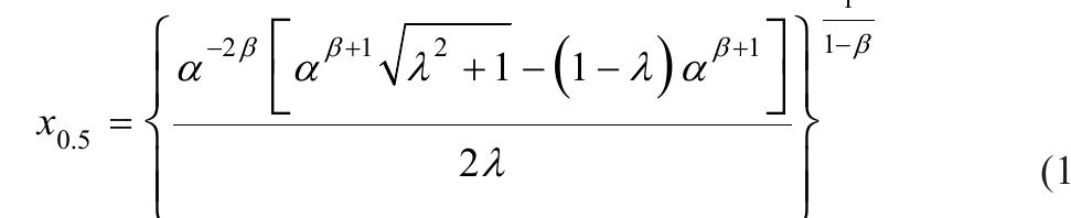 To make skewness and kurtosis yield better results, these measures could be derived using quantiles. The original skewness and kurtosis  The median of the TWP can thus be found by putting q=0.5 