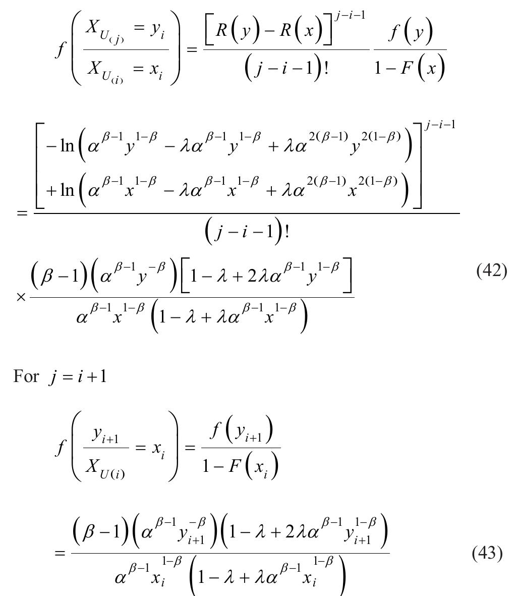 Table 3 Mean and Variance of the upper record values of TWP distribution 