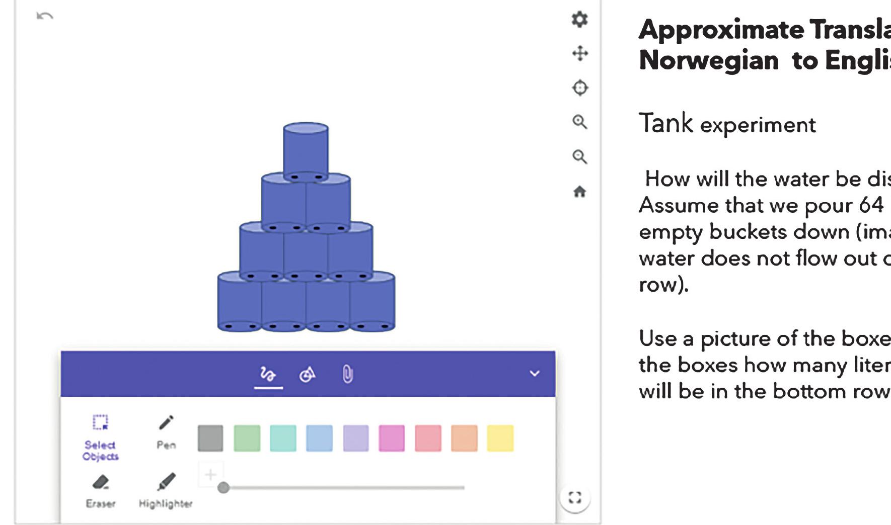 A task to reflect in connection to pascal’s triangle during