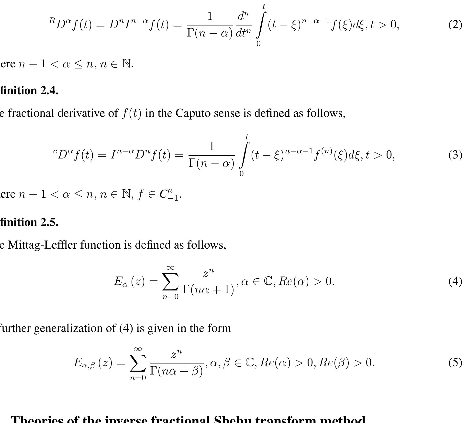 Transform Section Method (PDF) A New Method to Solve Fractional Differential Equations: Inverse ...