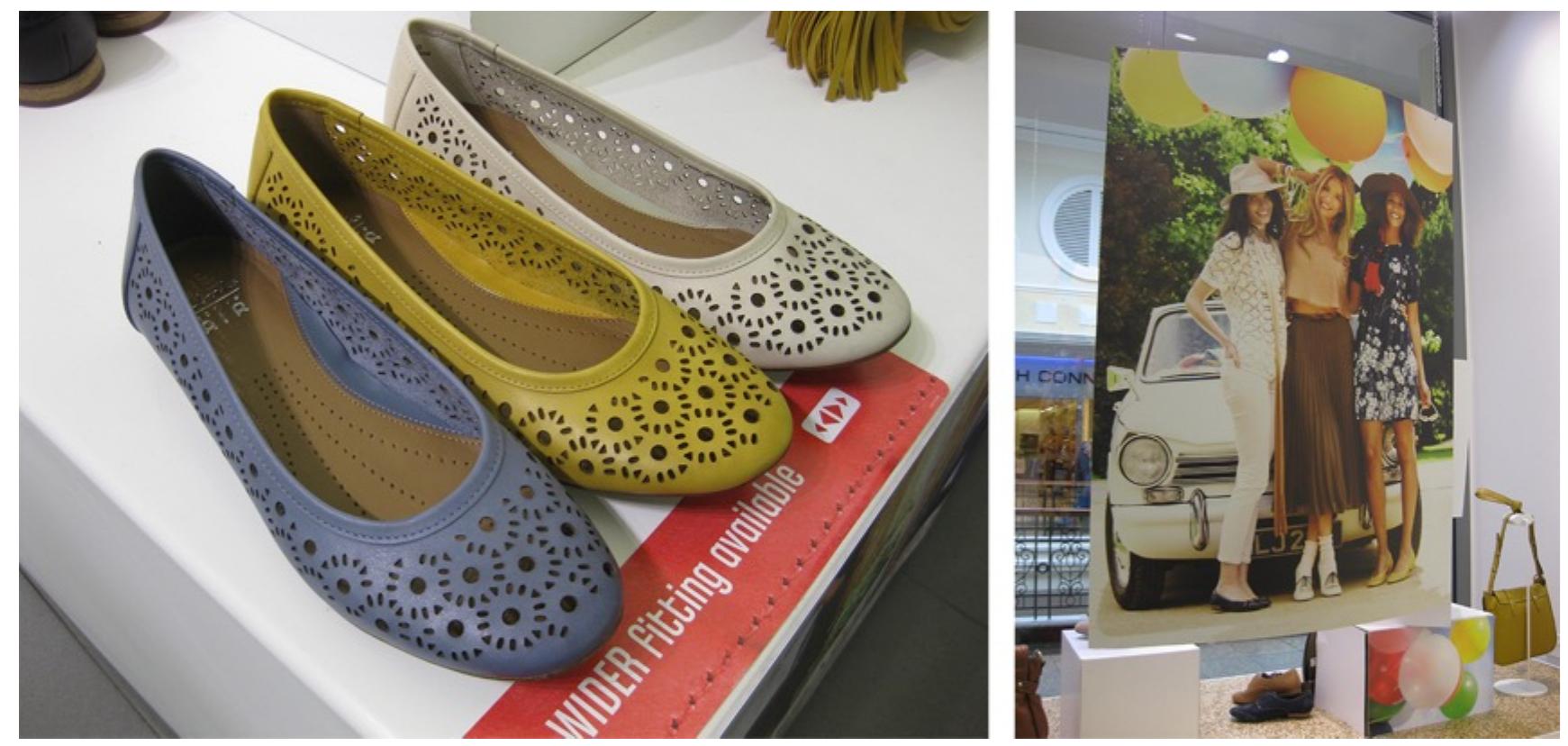 ig. 3.8: Henderson Band shoes and associated store imagery. Sheffield, March 2012. Own photograph 