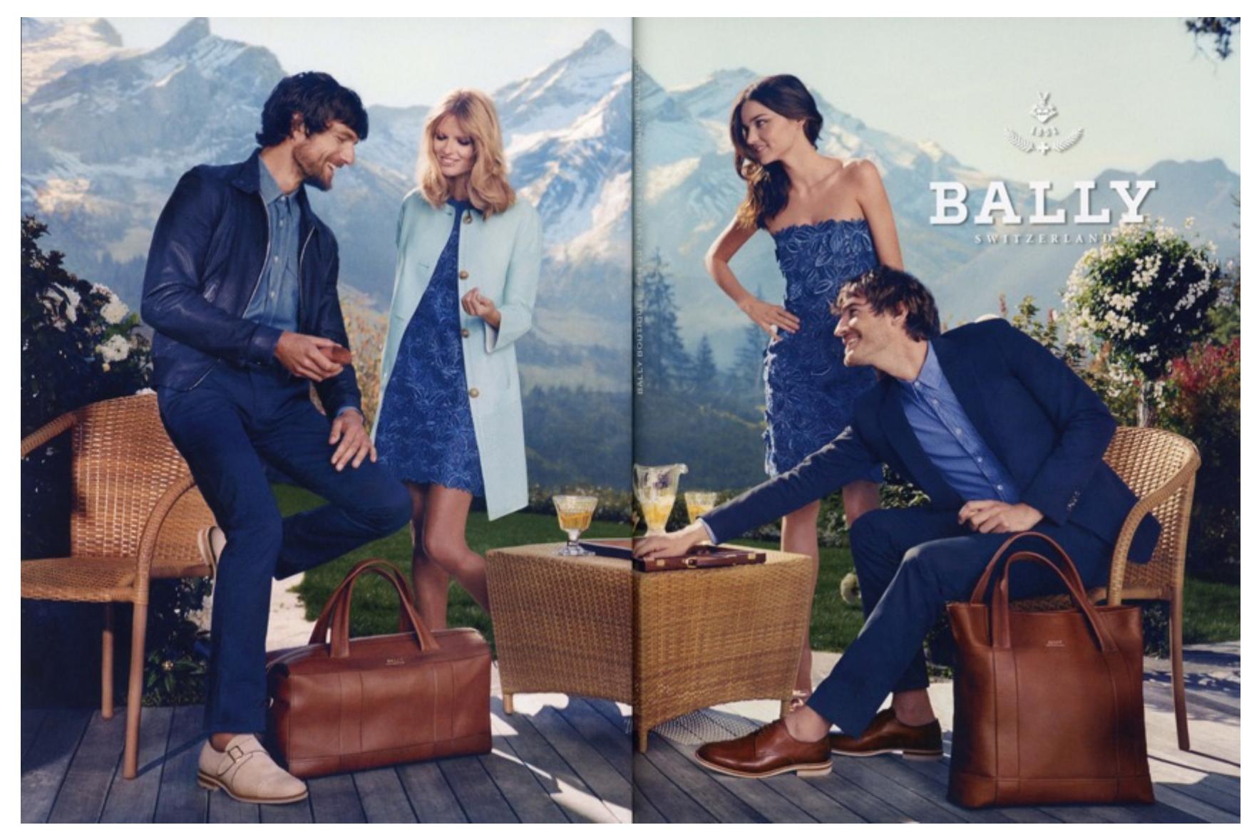 Fig. 4.1: Bally shoe advert in GQ, March 2012, pp 52-53. 