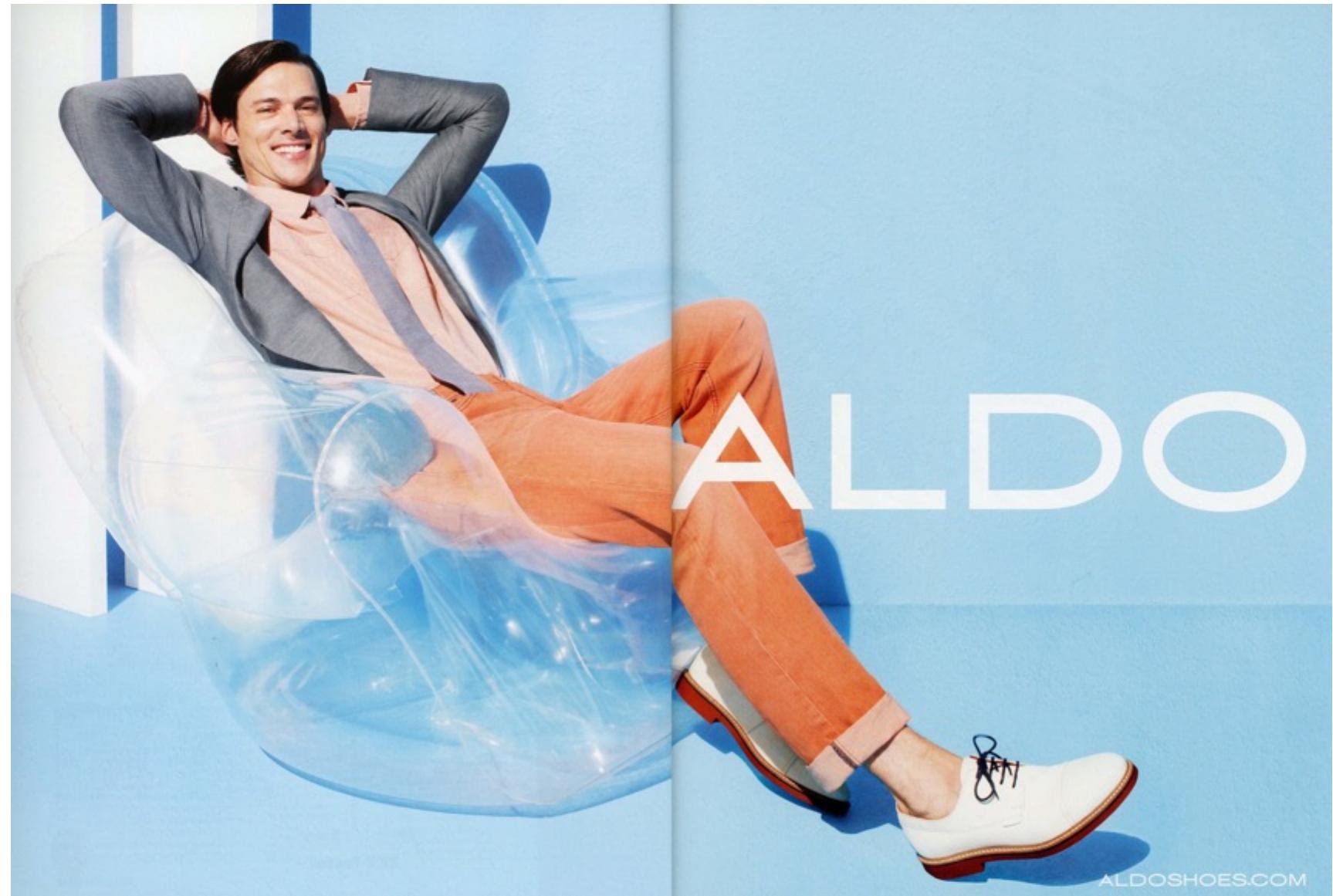 Fig. 4.4: Aldo shoe advert in GQ, March 2012, pp 90-91. 